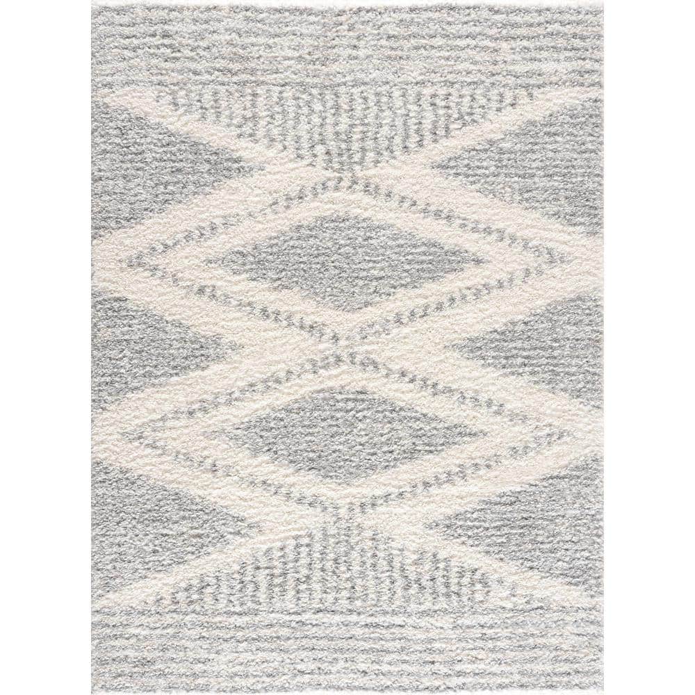 Gala 9 ft. X 12 ft. Gray/Cream Area Rug - Hercitys