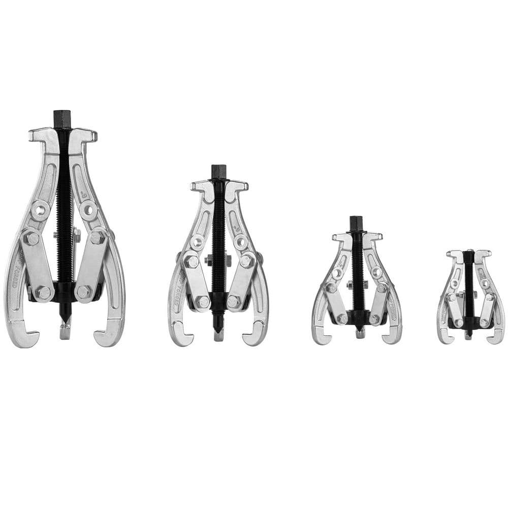 Gear Puller Set, 2 or 3 Reversible Jaws Wheel Puller, 3in. 4 in. 6 in. 8 in. Puller Kit, 3 Jaw Gear Bearing Removal Tool - Hercitys