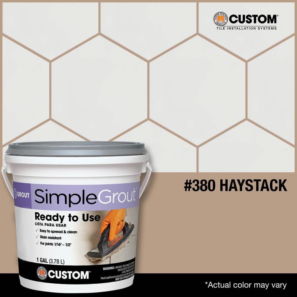 SimpleGrout #380 Haystack 1 qt. Pre-Mixed Grout - Hercitys