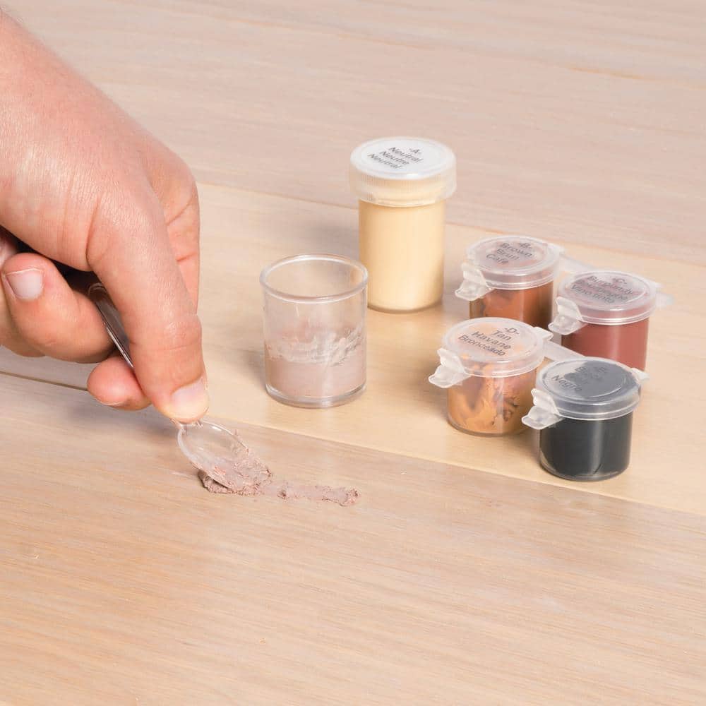 Universal Repair Kit for Wood, Laminate and Vinyl – Flooring, Counter, Cabinet, and Furniture Use - Hercitys