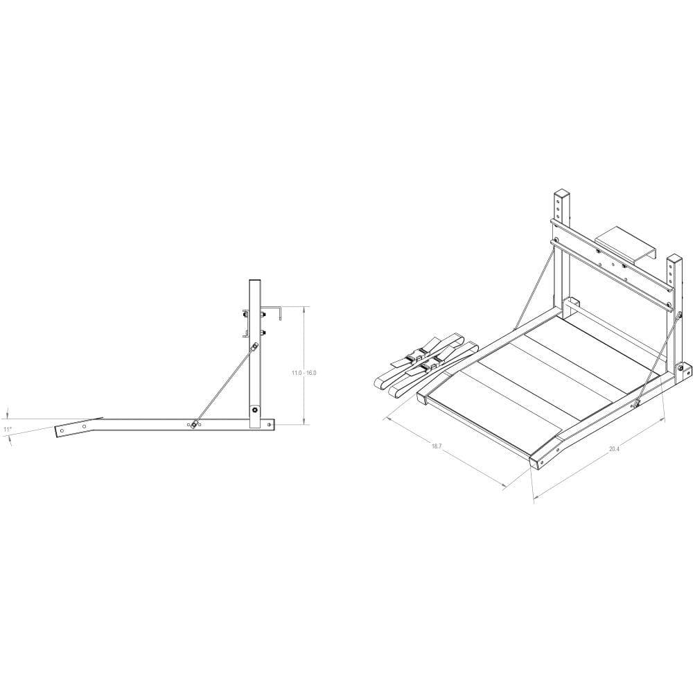 Dog Ladder/Ramp Platform – Clear Anodized, Standard - Hercitys