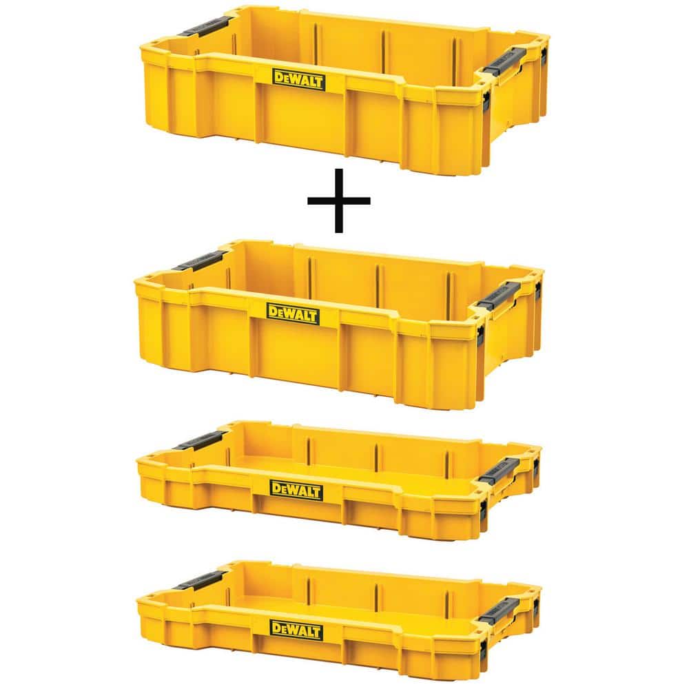 TOUGHSYSTEM 2.0 Deep Tool Tray (2 Pack) and (2) TOUGHSYSTEM 2.0 Shallow Tool Trays - Hercitys