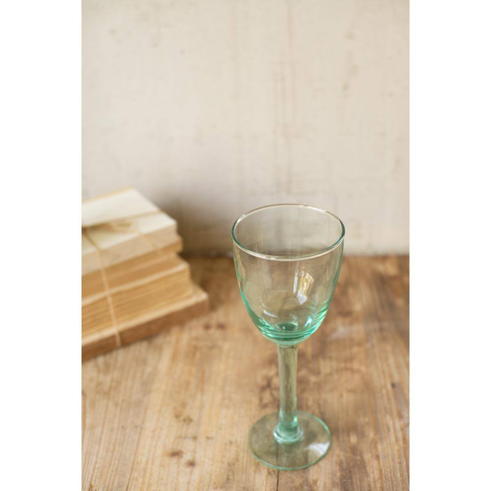 8 oz. Hand-Blown Recycled Wine Glass (Set of 6) - Hercitys