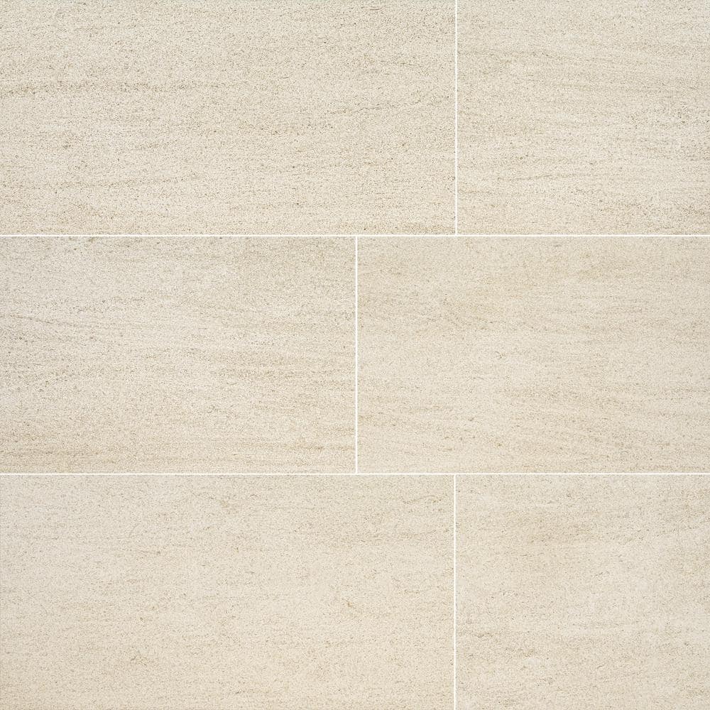 Skye Toffee 18 in. x 36 in. x 0.38 in. Matte Paver Porcelain Limestone Look Floor and Wall Tile (13.5 sq. ft./Case) - Hercitys
