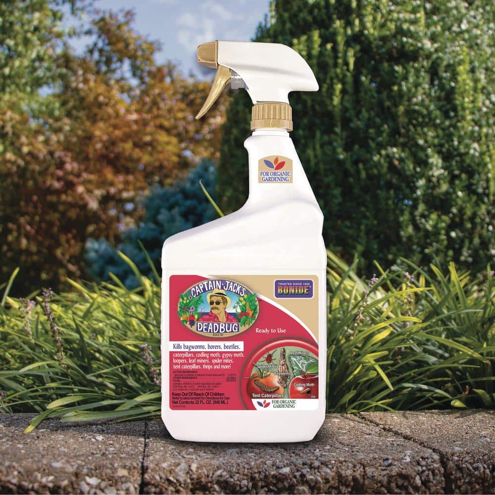 Captain Jack’s Deadbug Brew Ready-to-Use Spray, 32 oz. Outdoor Insecticide and Mite Killer for Organic Gardening - Hercitys