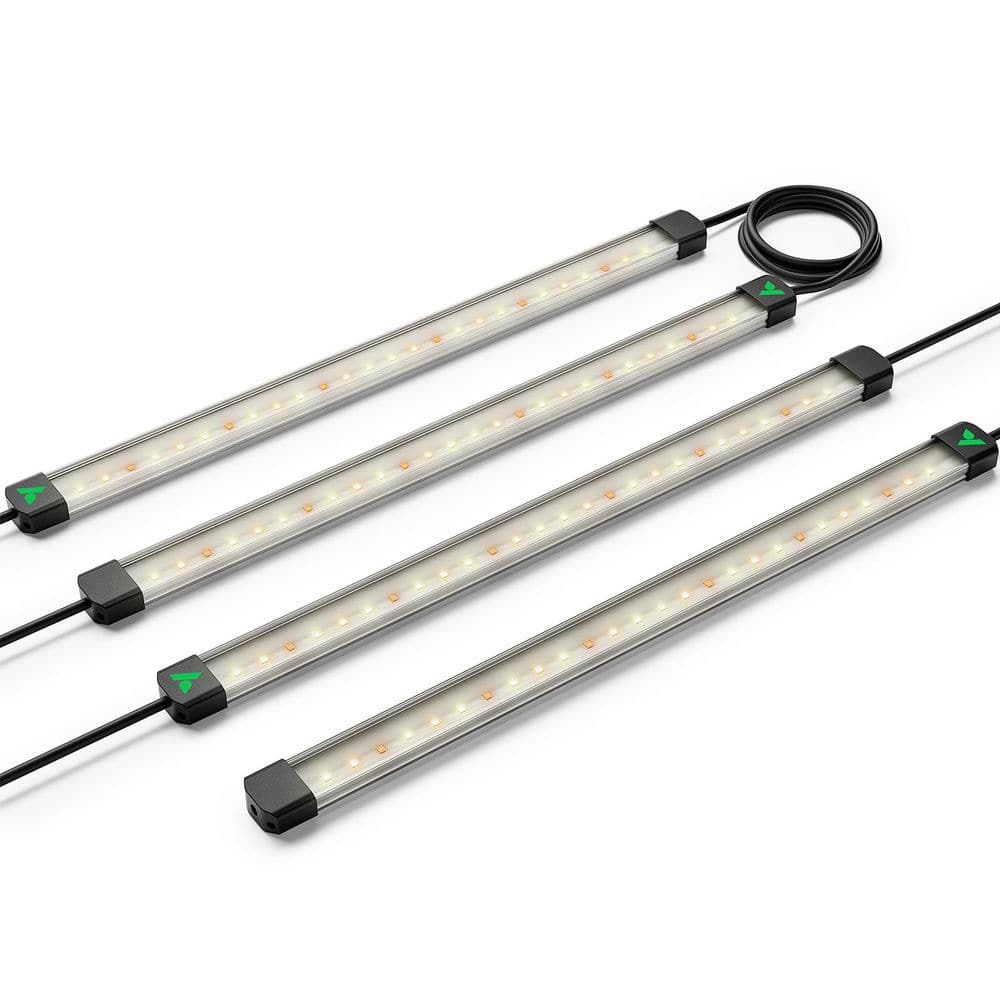 LumaRay Side Lighting Bar LED Grow Light, Full Spectrum, Warm White (4-Bar) - Hercitys