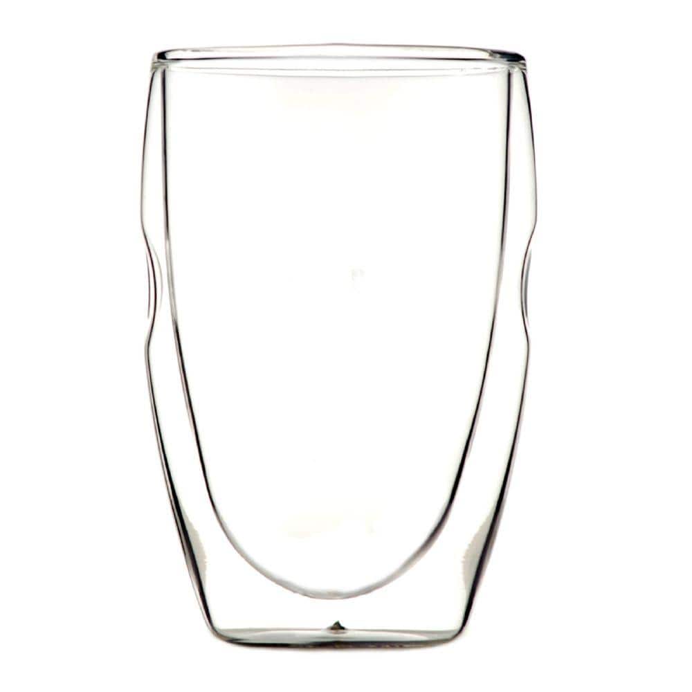 Moderna Artisan Series Double Wall 12 oz. Beverage Glasses (Set of 8) - Hercitys