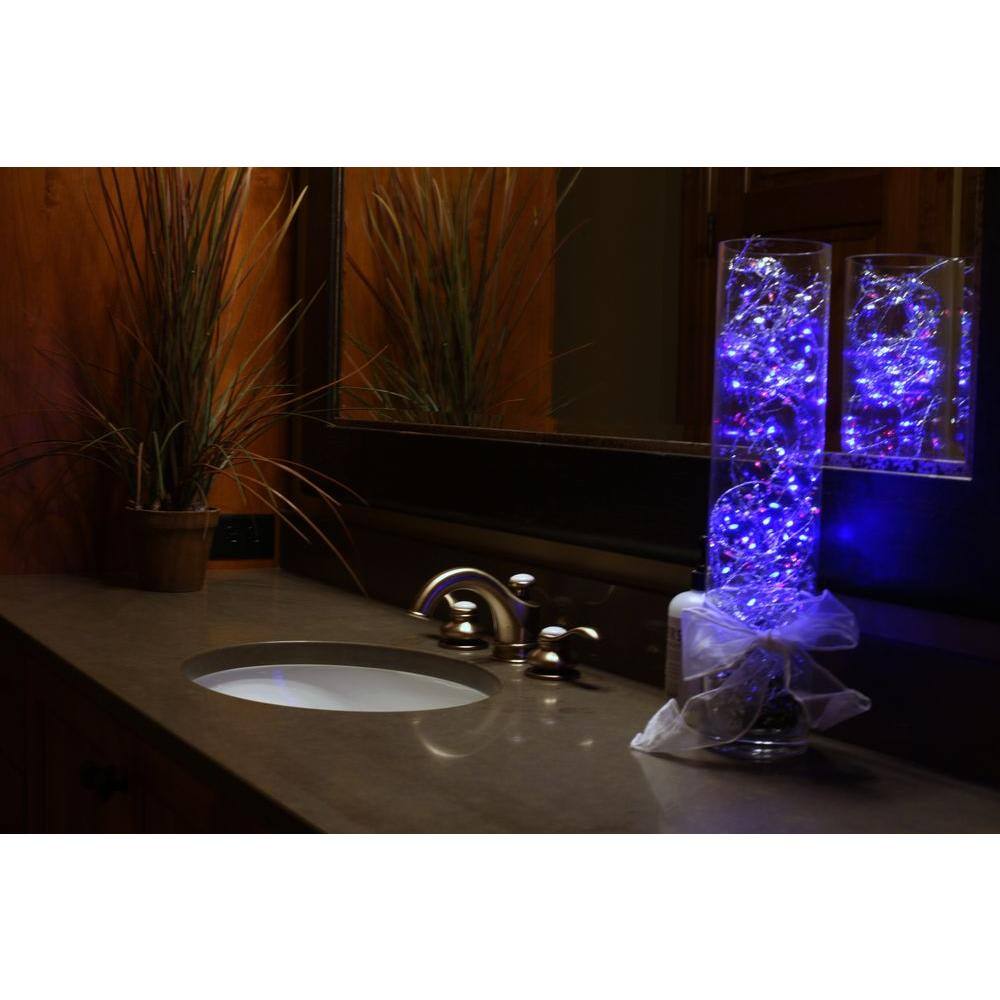 9 ft. 36-Light Battery Operated LED Blue Ultra Slim Wire (Bundle of 2) - Hercitys