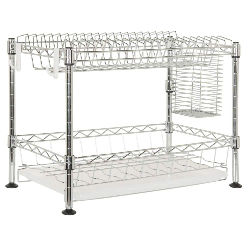 Brooklyn 24 in. Adjustable Dish Rack, Chrome - Hercitys