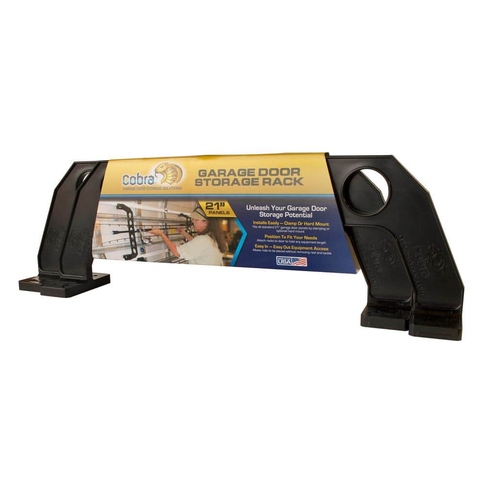 Cobra 6 Item 21 in. Black Garage Door Storage Rack - Hercitys
