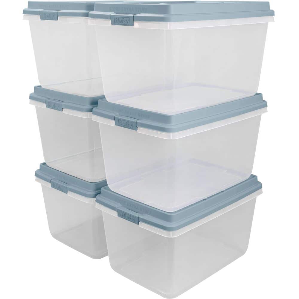 72 .qt Clear Hi Rise Storage Bin – 6 units - Hercitys