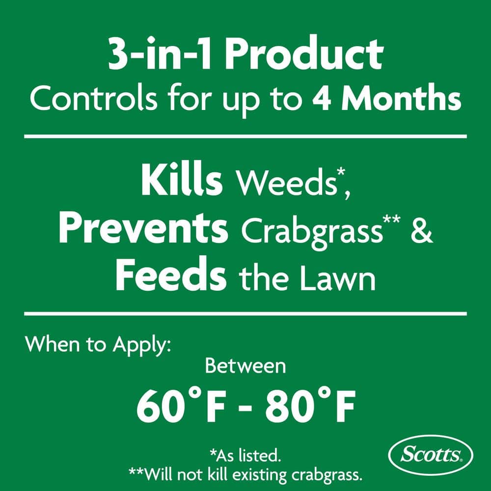 Turf Builder Triple Action1, 33.94 lbs. 12,000 sq. ft. Lawn Fertilizer, Weed Killer, Crabgrass Preventer - Hercitys