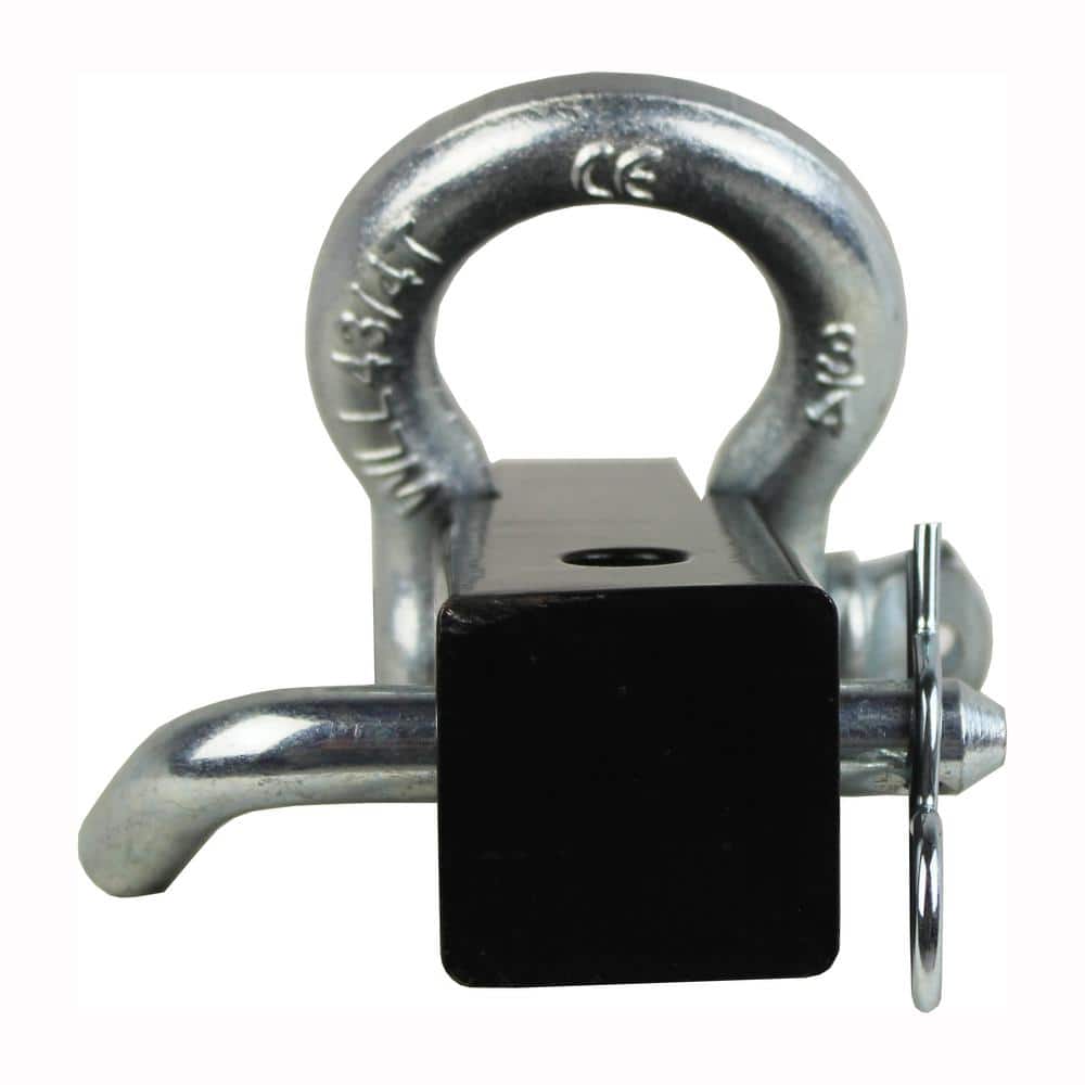 Receiver Hitch D-Ring (with 3/4 in. Forged Shackle and Solid Shaft for Vehicle Recovery Towing) - Hercitys