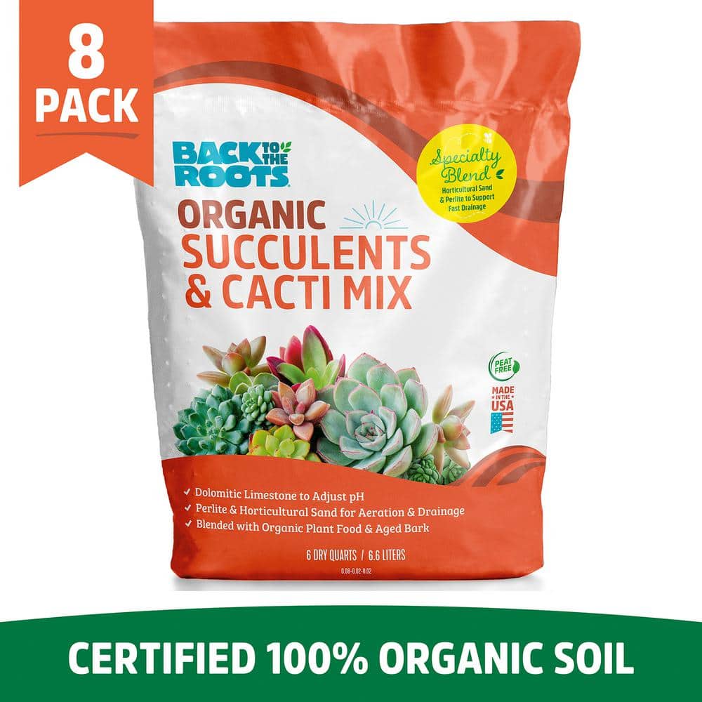 6-Quart Organic Succulent Mix Soil (8-pack) - Hercitys