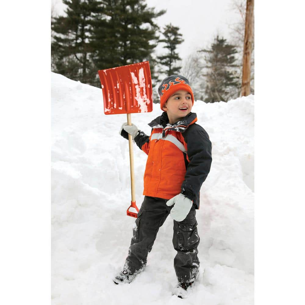 Bigfoot Series 11.25 in. Kid’s Poly Snow Shovel with Steel Core Handle - Hercitys