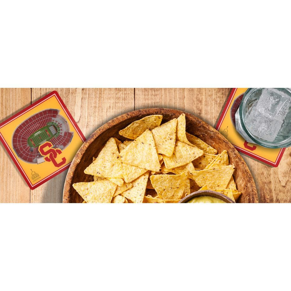 NCAA USC Trojans 3D StadiumViews Coasters - Hercitys