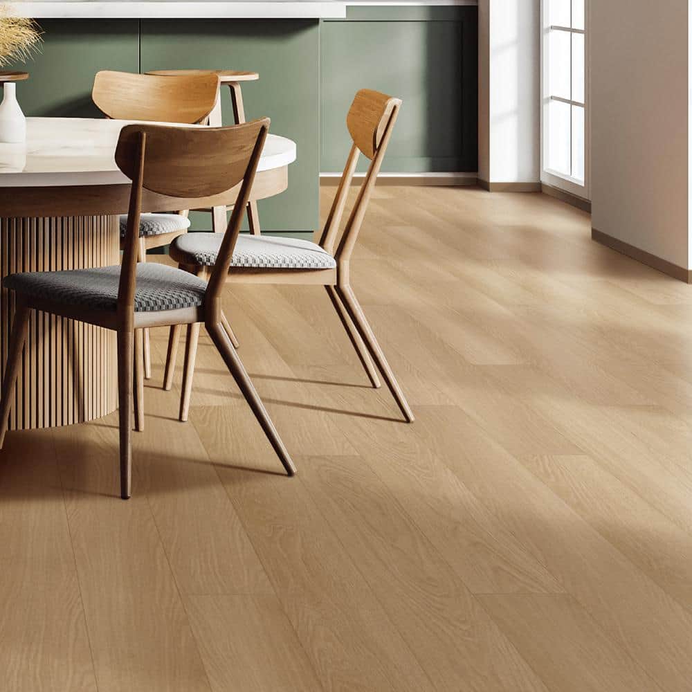 Proteco+ Walnut Oak EIR 12mm T x 6.41 in. W Uniclic HDF AC4 Waterproof Laminate Wood Flooring (21.2 sq. ft./Case) - Hercitys