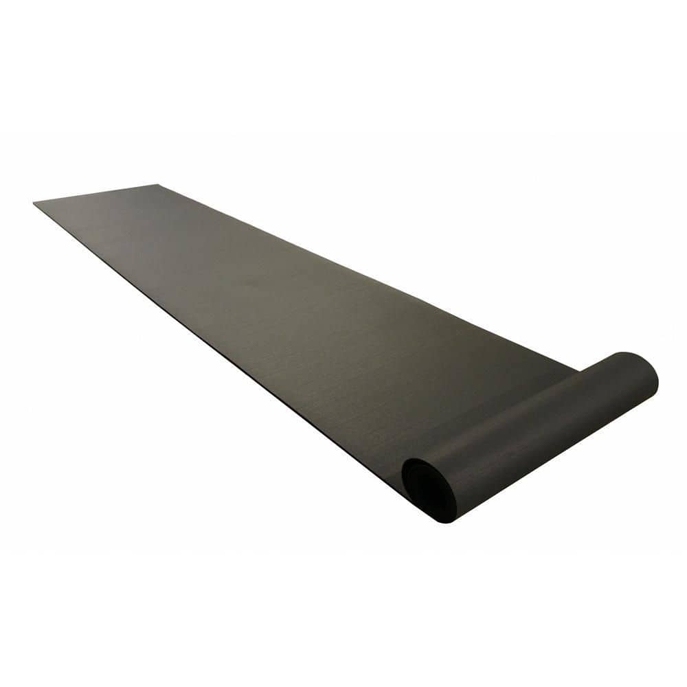Recycled Flooring 3/8 in. T x 4 ft. W x 3 ft. L Black Rubber Flooring Mats (12 sq. ft.) - Hercitys