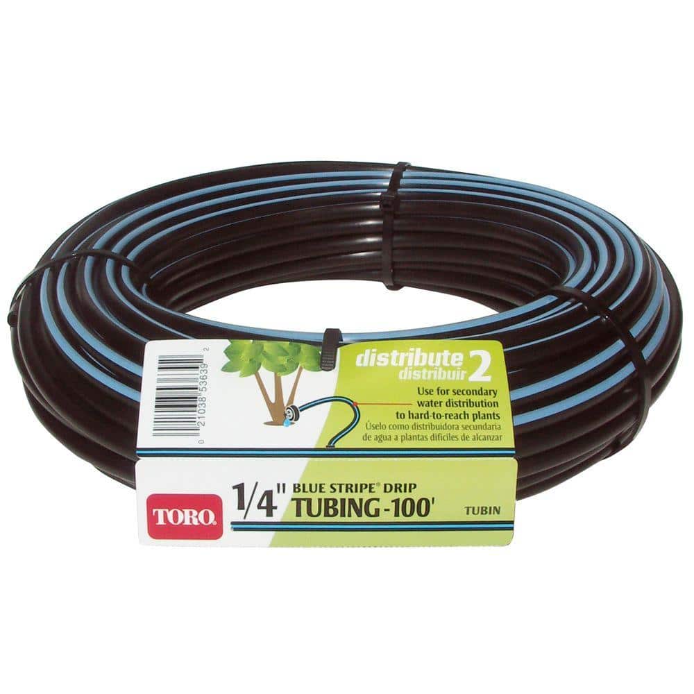 Blue Stripe 1/4 in. x 100 ft. Tubing - Hercitys