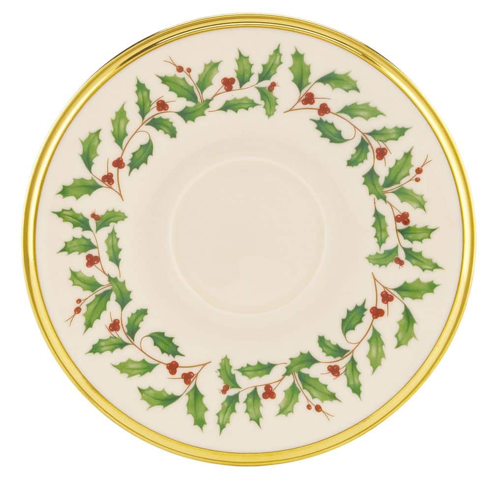 Holiday Bone China Ivory Saucer - Hercitys