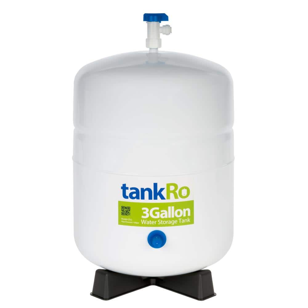 tankRO – RO Water Filtration System Expansion Tank – 3 Gal. Water Capacity – Reverse Osmosis Storage Pressure Tank - Hercitys