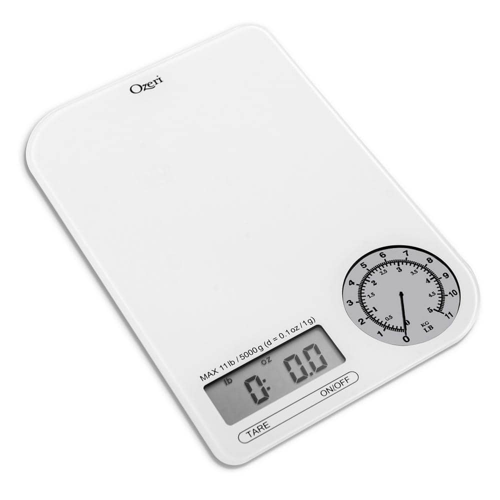 Rev Digital Kitchen Scale with Electro-Mechanical Weight Dial - Hercitys