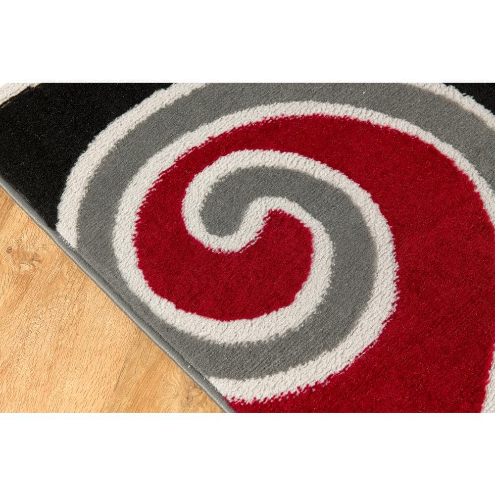 Oaklee Multicolor Graphic 5 ft. x 7 ft. Area Rug - Hercitys