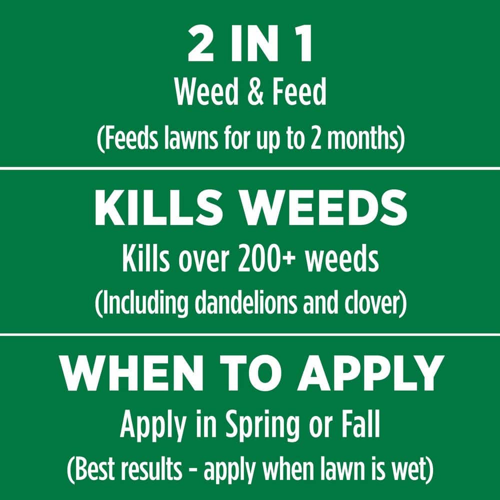 7 lb. 2,500 sq. ft. Spring and Fall Weed and Feed Lawn Fertilizer - Hercitys
