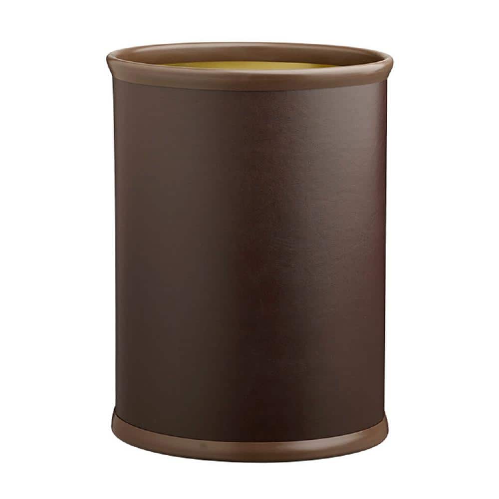 Contempo 13 Qt. Brown Oval Waste Basket - Hercitys