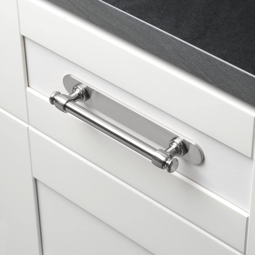 7-1/4 in. Rounded Cabinet Backplate 5-1/16 in. Center to Center, 7343-128-SN - Hercitys