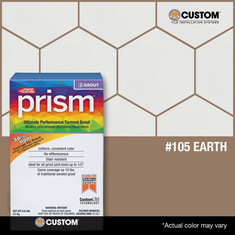 Prism #105 Earth 17 lb. Ultimate Performance Grout - Hercitys