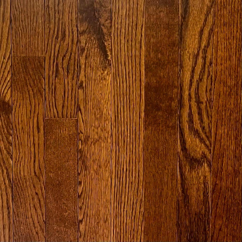 Heritage Oak 3/8 in. T x 3 in. W Tongue and Groove Smooth Engineered Hardwood Flooring (35.34 sq.ft./case) - Hercitys