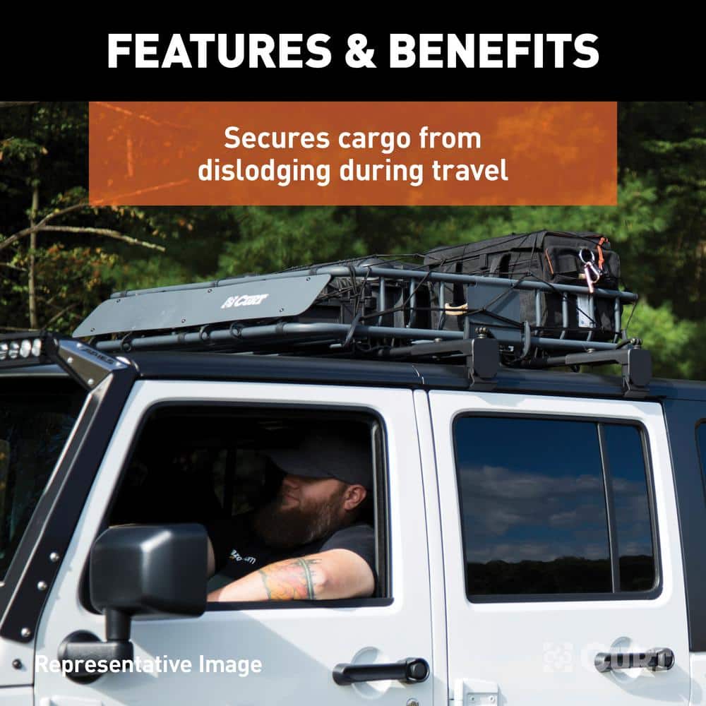 65″ x 38″ Extended Roof Rack Cargo Net - Hercitys