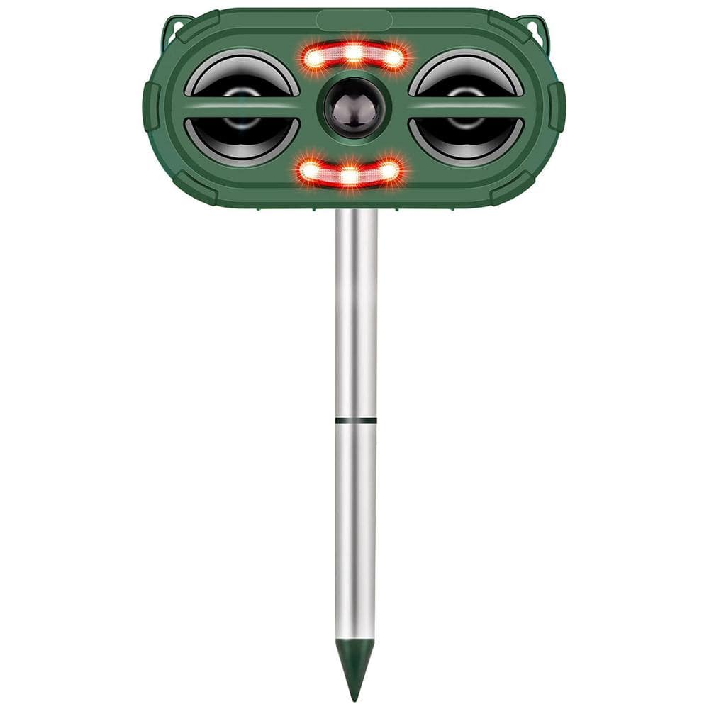 IP66 Waterproof Ultrasonic Animal Repeller Motion Sensor Animal Repellent for Farm Garden Yard - Hercitys