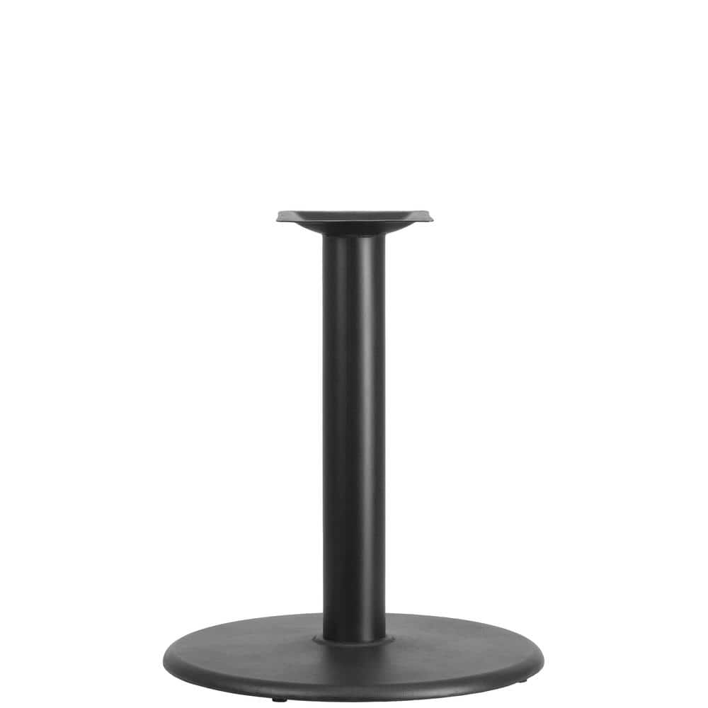 Black Metal Pedestal Dining Table – Base Only – Seats 2 - Hercitys