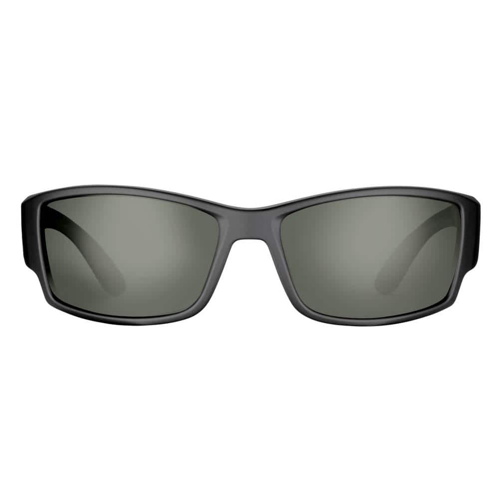 Razor Polarized Sunglasses Matte in Black Frames with Smoke Lens - Hercitys