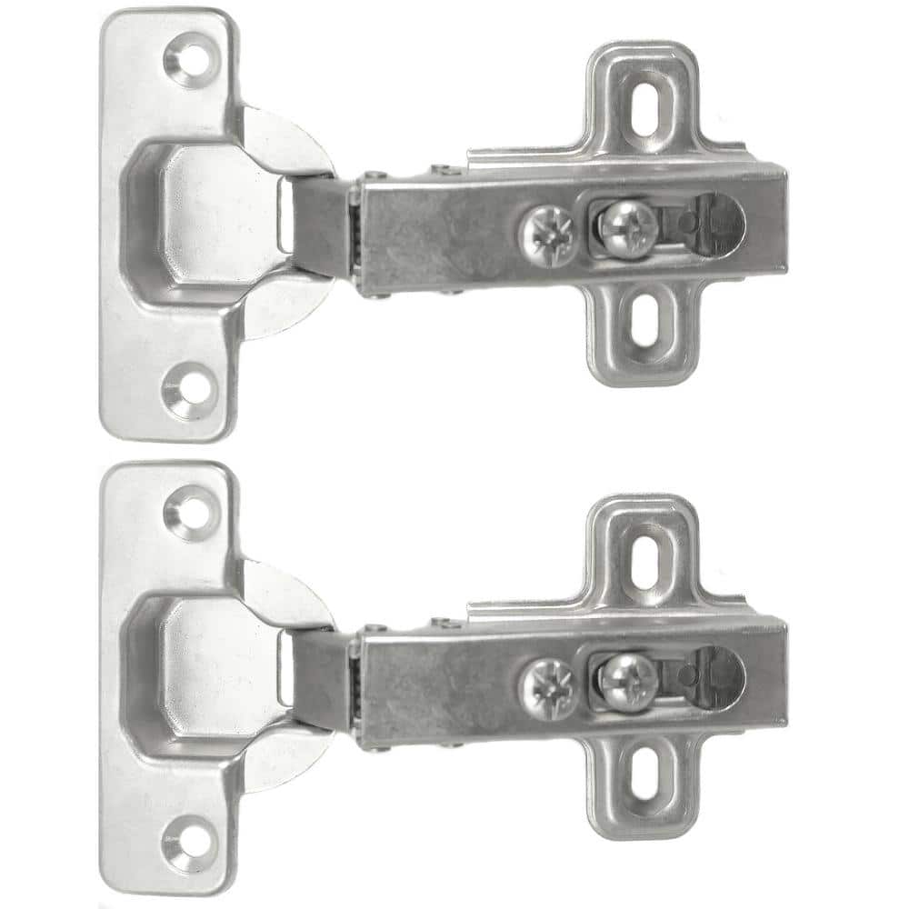 Full Overlay European Frameless 110-Degree Hinge (10-Pack) - Hercitys