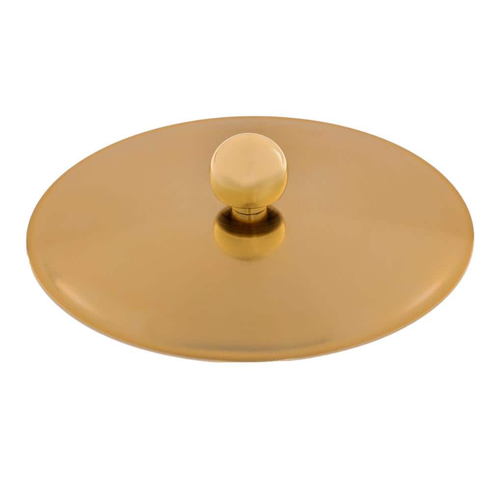 Sophisticates 3 Qt. Brown and Polished Brass Ice Bucket with Bale Handle and Metal Cover - Hercitys