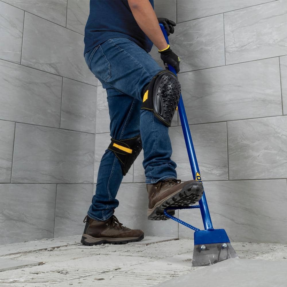 7 in. Wide Floor Scraper and Stripper with 48 in. Handle and Foot Peg - Hercitys