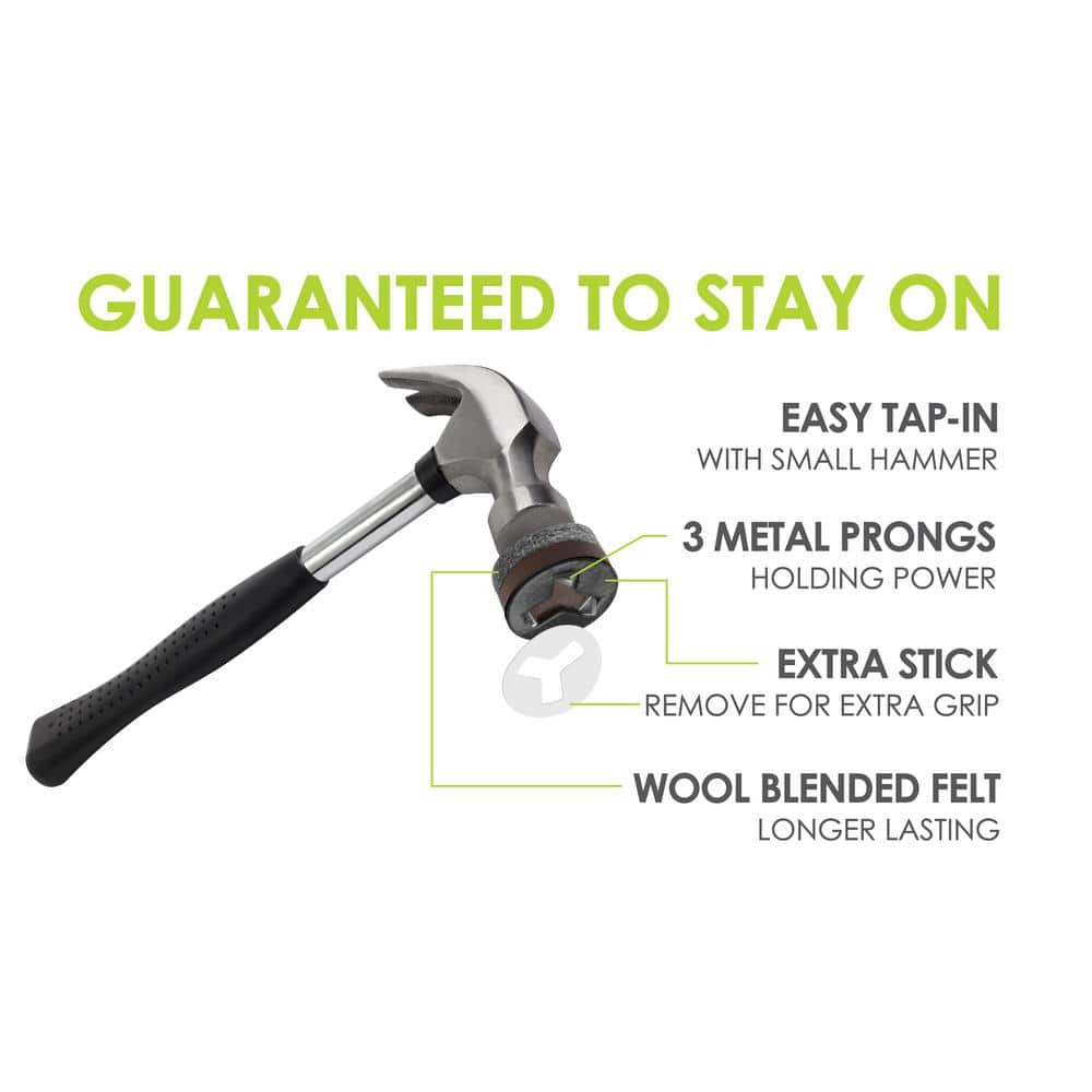 GorillaFelt 3/4 in. Tap-In Wool Blended Felt Pads (16-pack) - Hercitys