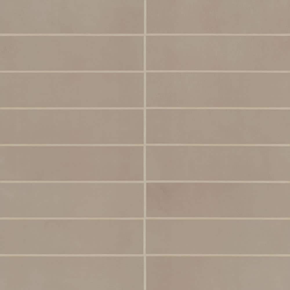 Sahara Rectangle 3 in. x 12 in. Matte Taupe Porcelain Tile (11.63 sq. ft. /Case) - Hercitys