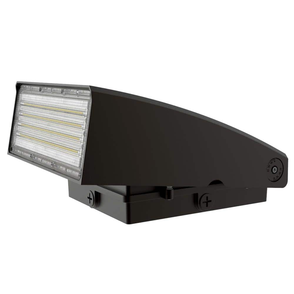 900-Watt Equivalent Integrated Dimmable LED Bronze Outdoor Wall Pack Light Full Cutoff 3000K/4000K/5000K - Hercitys