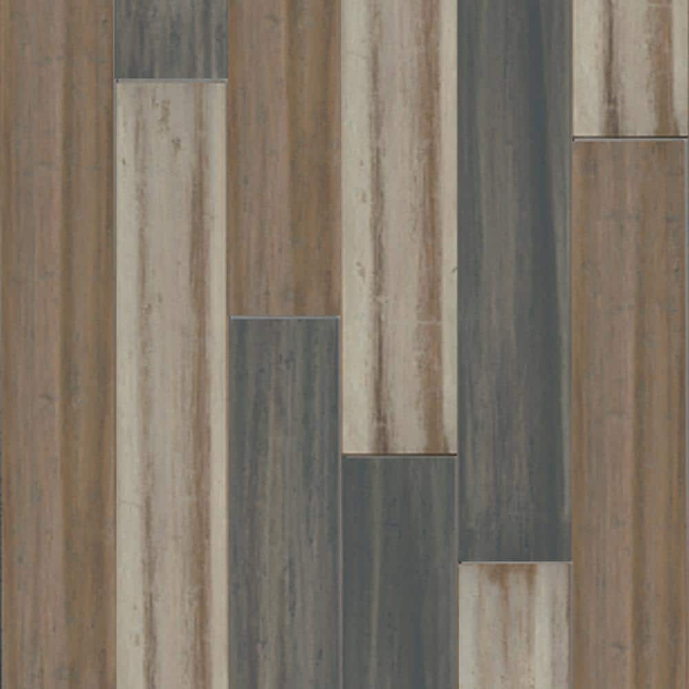 Alonsa 9/32 in. T x 5.1 in. W x 36.22 in. L Hand Scraped Click Lock Engineered Bamboo Flooring (15.5 sq.ft./case) - Hercitys