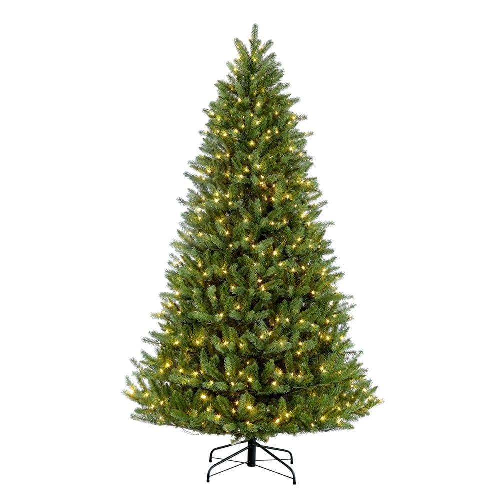 6.5 ft. Prelit Incandescent Glacier Fir Artificial Christmas Tree with 500 UL-Listed Clear Lights - Hercitys
