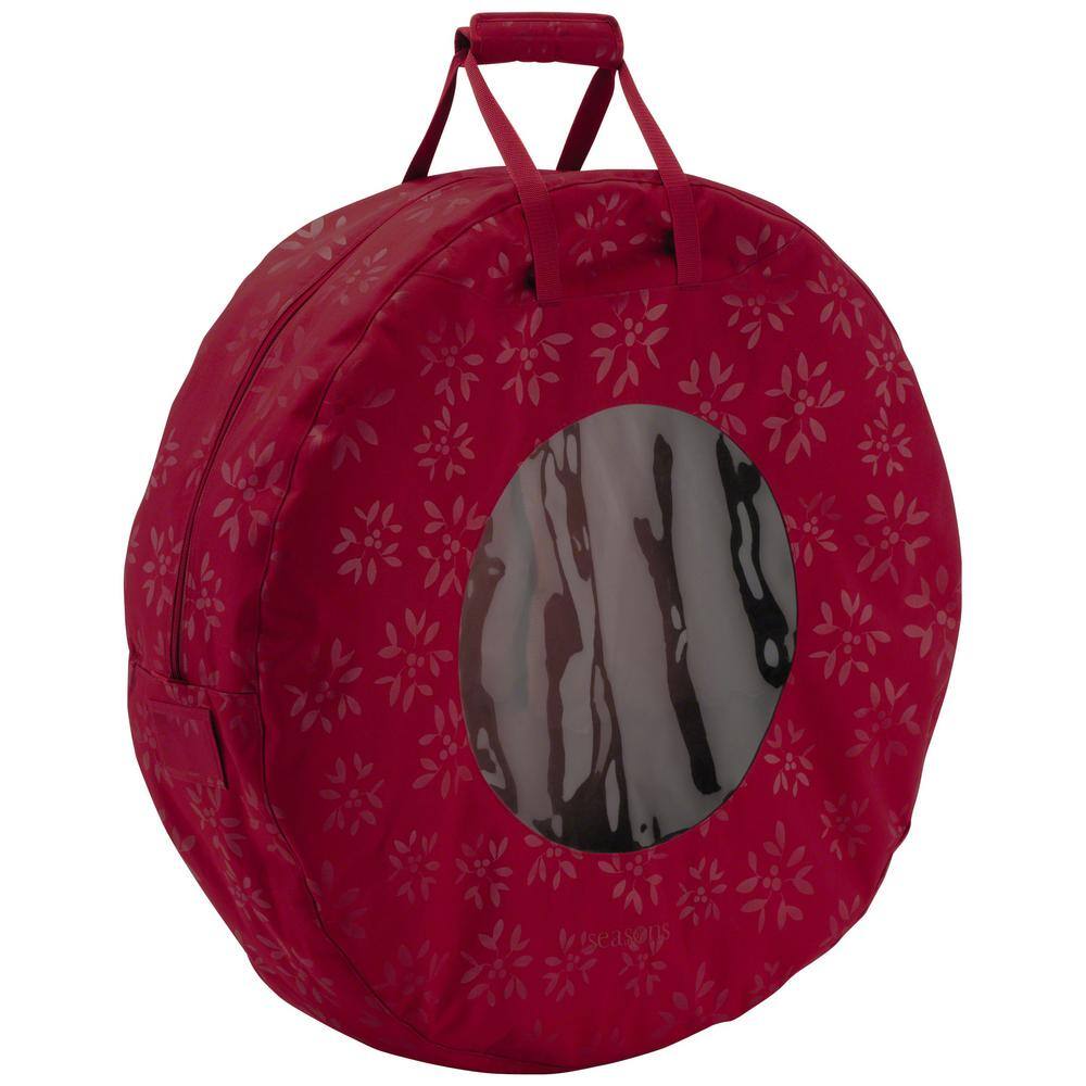 Cranberry Seasons Wreath Storage Bag in Large - Hercitys
