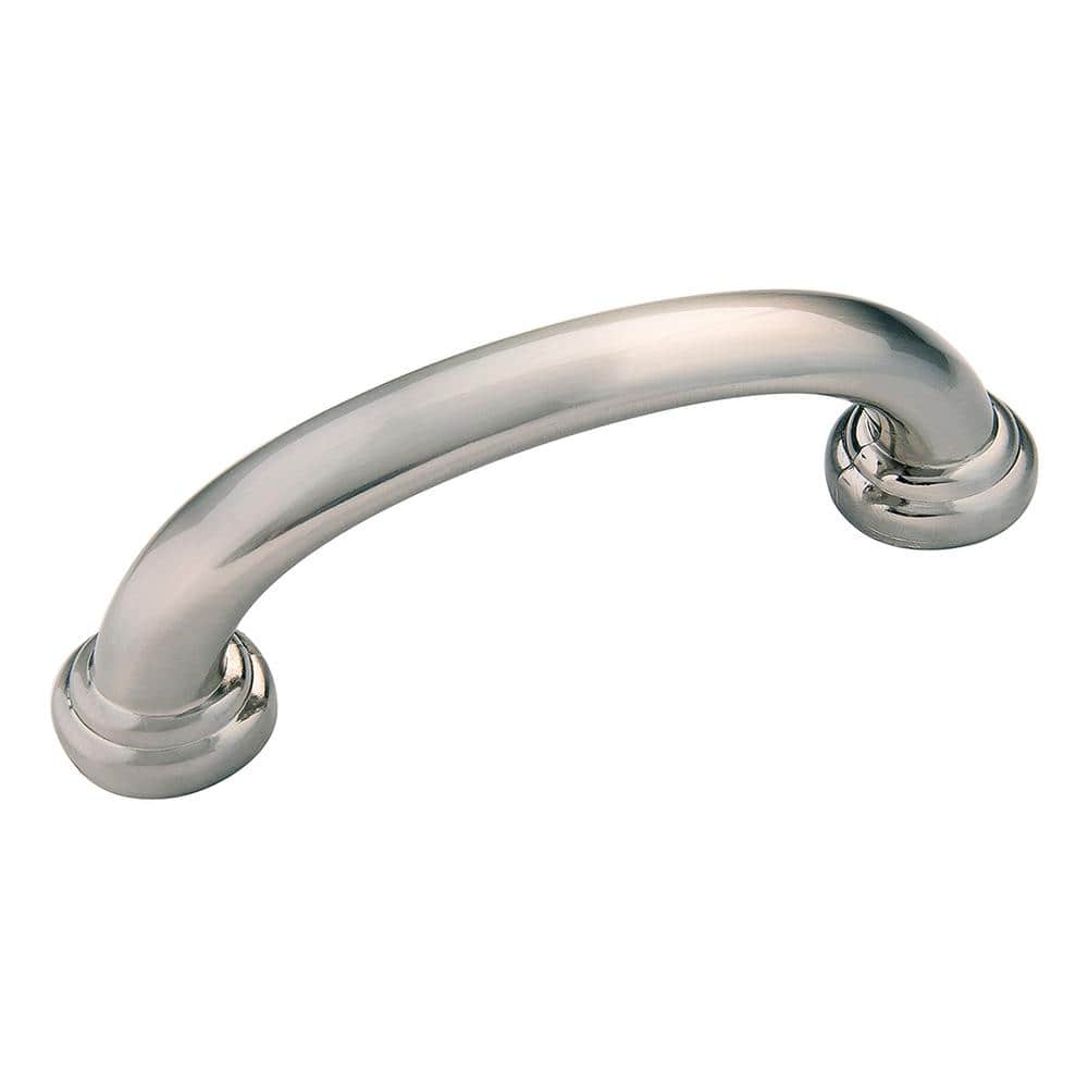 Zephyr Collection Pull 3 in. (76mm) Center to Center Satin Nickel Finish Modern Zinc Bar Pull (10-Pack) - Hercitys