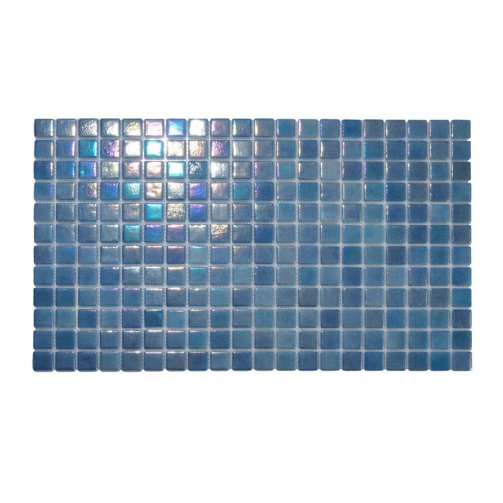 Glass Tile Love Selfless Green Mix Chips Mosaic Glossy Glass Floor Tile (10.76 sq. ft./Case) - Hercitys