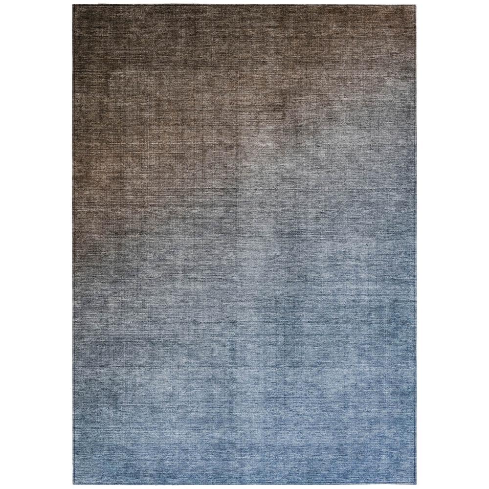 Chantille ACN569 Chocolate 5 ft. x 7 ft. 6 in. Machine Washable Indoor/Outdoor Geometric Area Rug - Hercitys