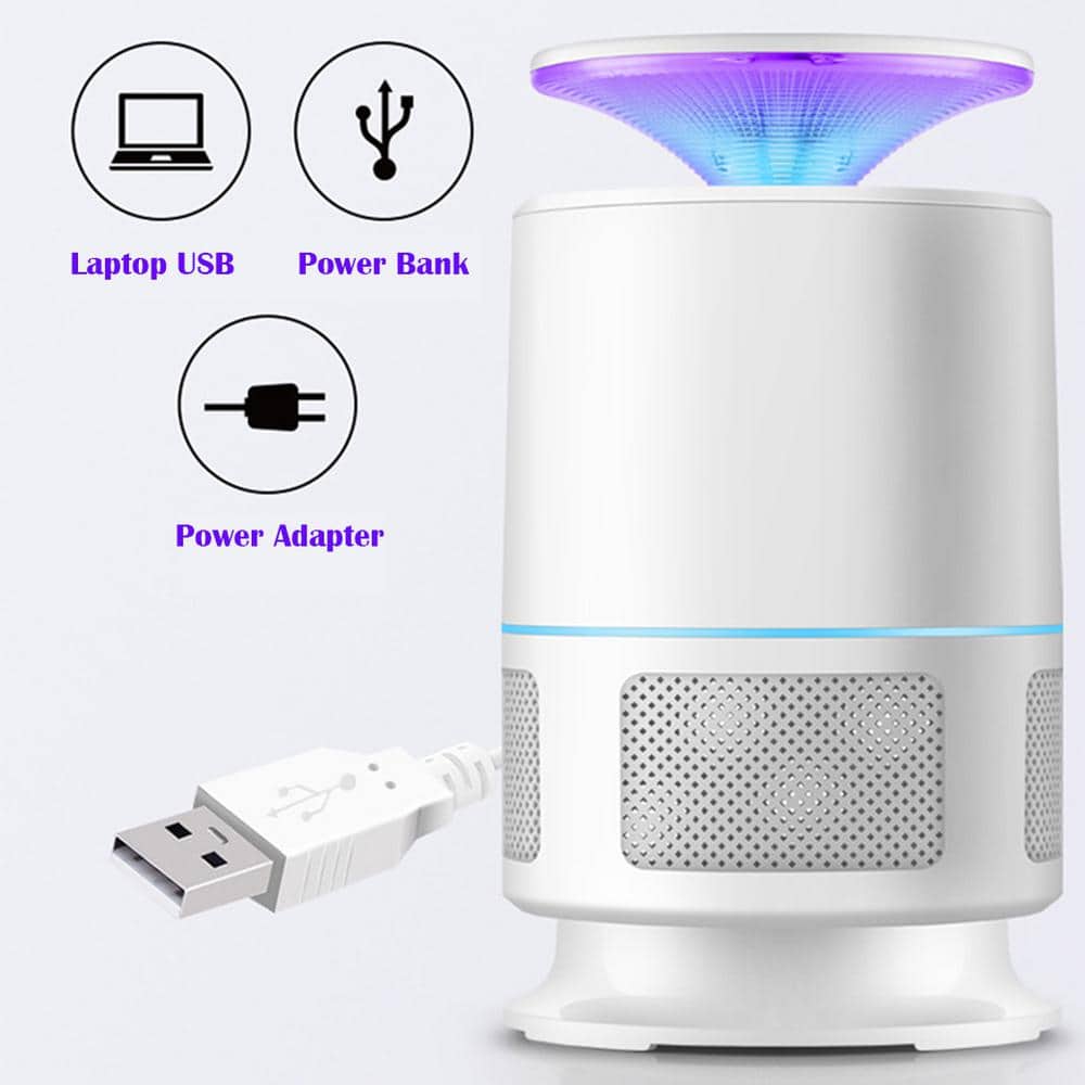 Indoor/Outdoor 1800-Volt Mosquito Killer Lawn Insect Control Trap with LED Trap Pest Control Lamp Fly Bug Insect Zapper - Hercitys