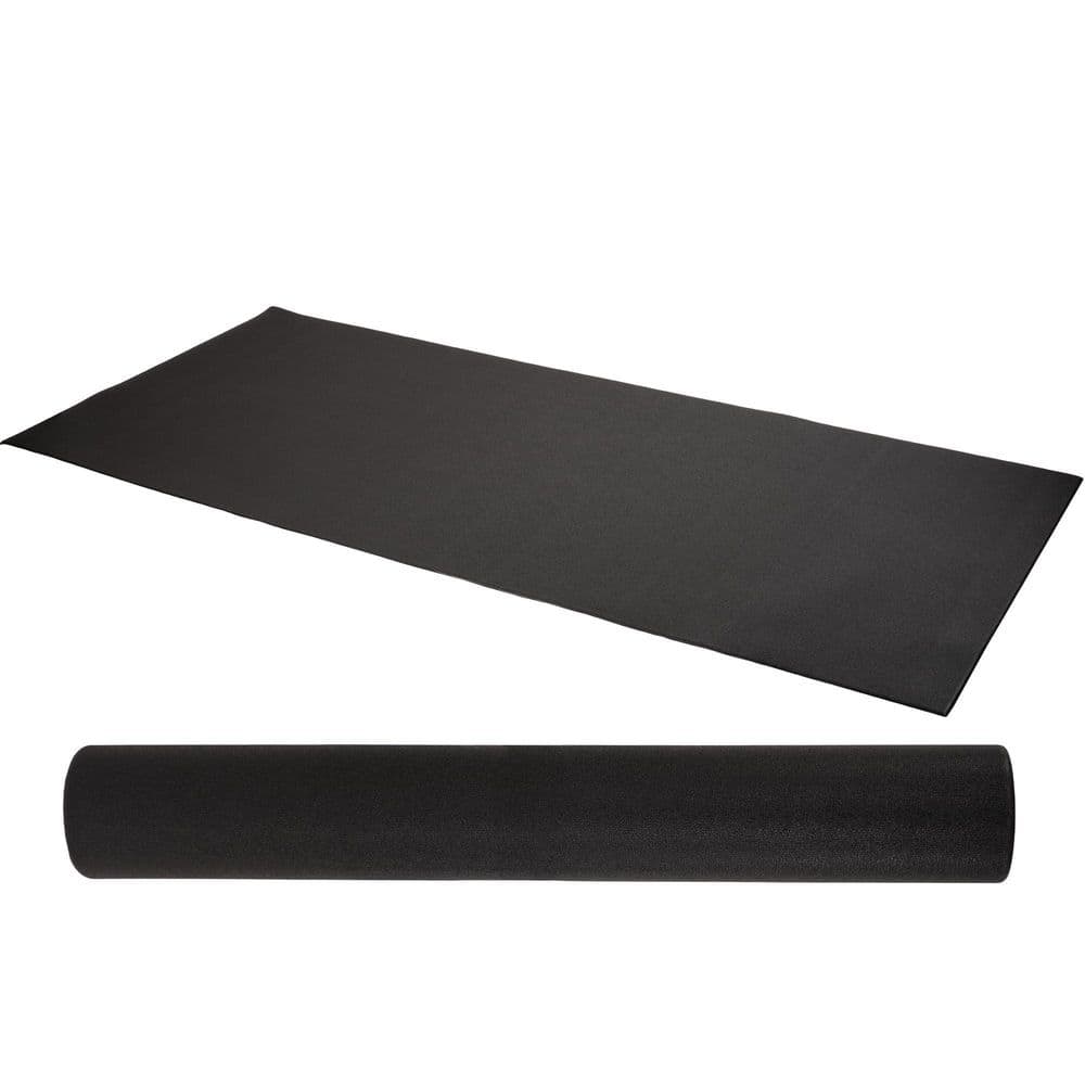 Black 24 in. W x 48 in. L x 0.25 in. T EVA Foam Gym Flooring Mat (8 sq. ft.) - Hercitys